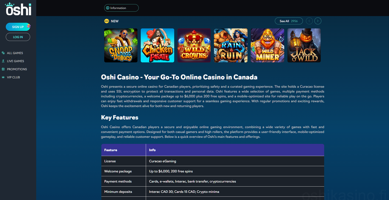 Oshi Casino Casino